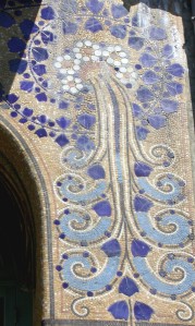 Patisserie Rozier, La Bourboule, France - Mosaic details