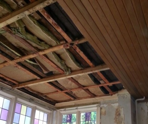 Poor insulation of the veranda ceiling
