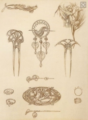 Jewelry design by Alphonse Mucha